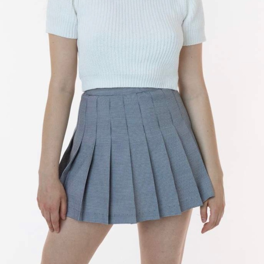 Los Angeles Apparel Plaid Tennis Skirt